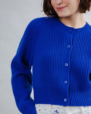 Woll Kurzjacke Blue Klein from Brava Fabrics