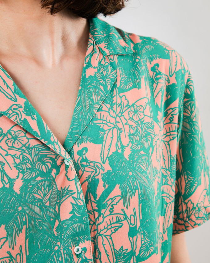 Helios Aloha Blouse Pink from Brava Fabrics