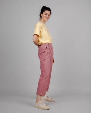 Comfort Chinohose mit Bügelfalte Dusty Pink from Brava Fabrics