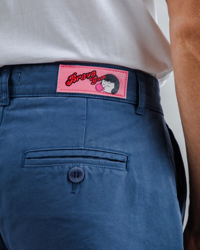 Brava Gum Faltenhose Indigo from Brava Fabrics