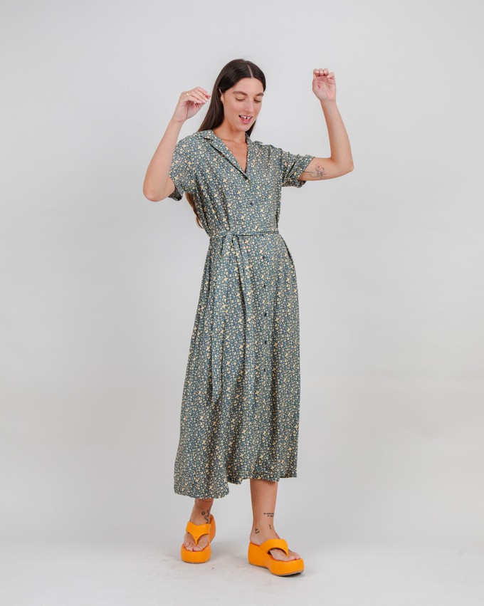Peanuts Woodstock Maxikleid Navy from Brava Fabrics