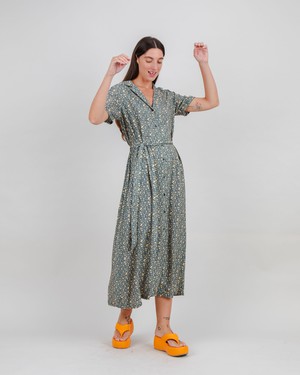 Peanuts Woodstock Maxikleid Navy from Brava Fabrics