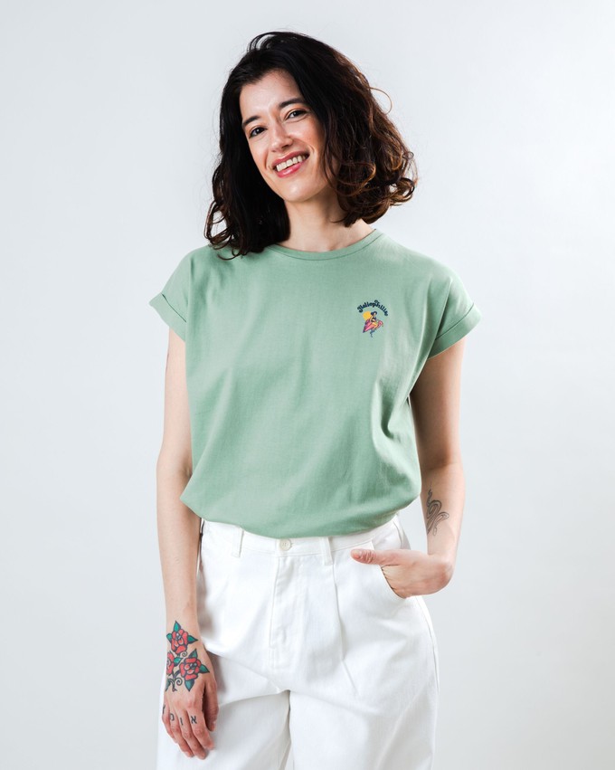 Helios Scoop Tee Green from Brava Fabrics