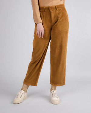 Cordhose mit Bundfalte Camel from Brava Fabrics