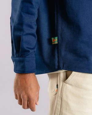 The Indoor Society Overshirt Blue from Brava Fabrics