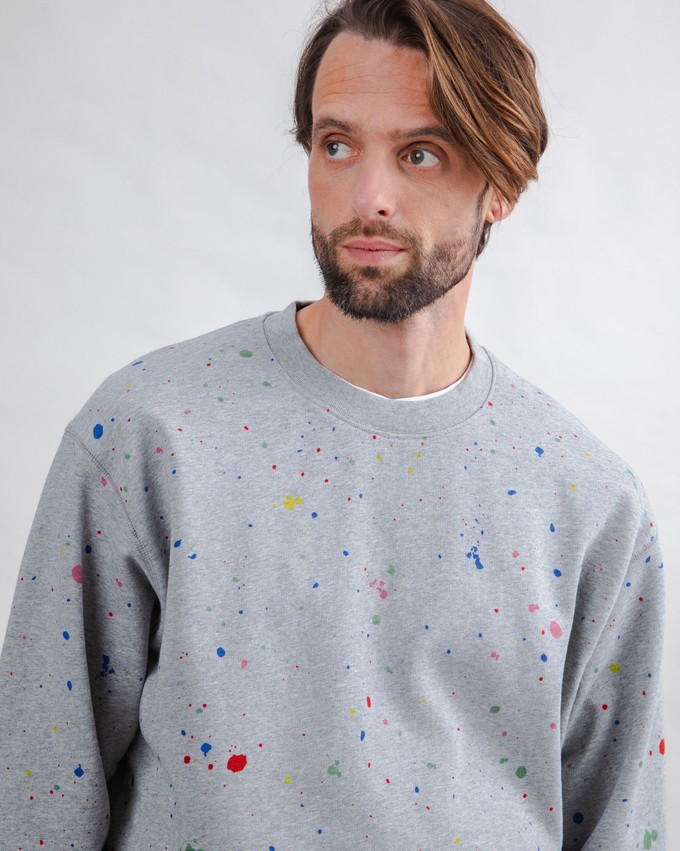Splash Paint Sweatshirt Grau from Brava Fabrics