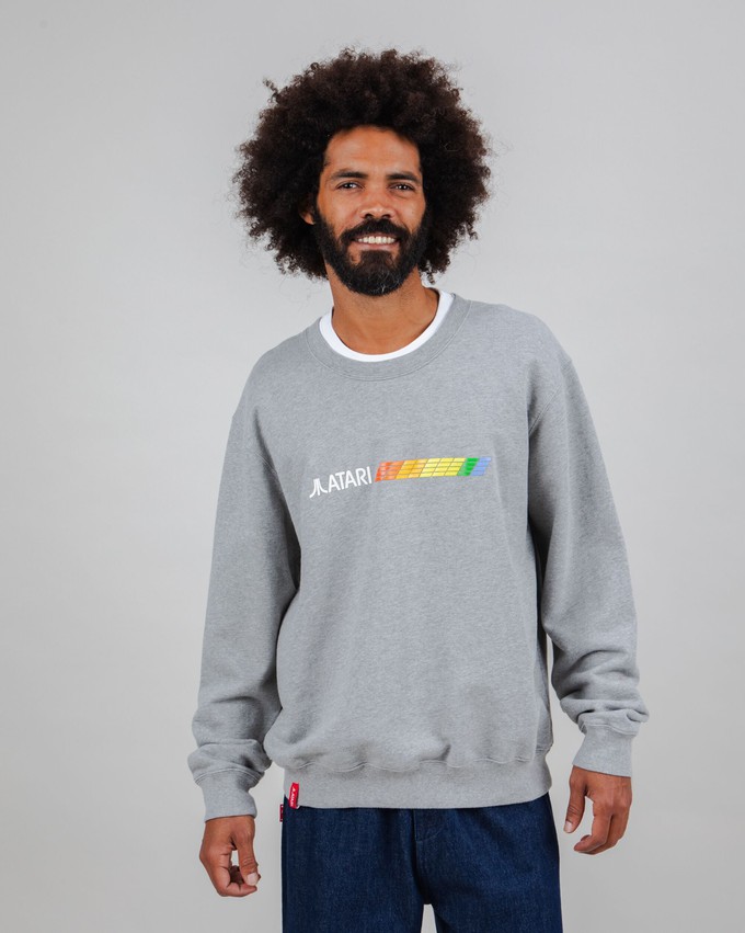 Atari Spectrum Sweatshirt Grau Melange from Brava Fabrics