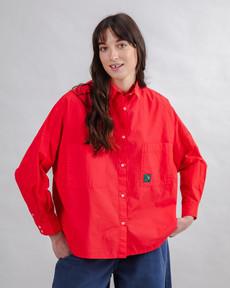 Oversize Rotes Hemd via Brava Fabrics