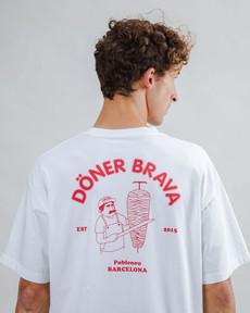 Doner Brava Oversize T-Shirt Weiß via Brava Fabrics