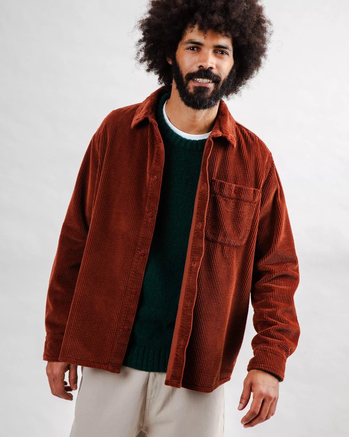 Cord Overshirt Kupfer from Brava Fabrics