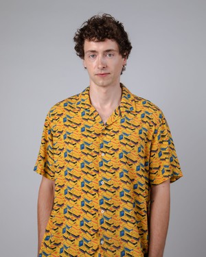 Kodak Film Aloha Shirt Gelb from Brava Fabrics