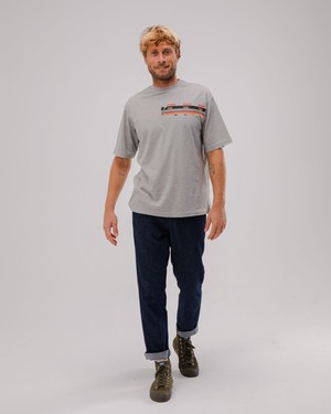 Kodak Gold Oversize T-Shirt Grau Melange from Brava Fabrics