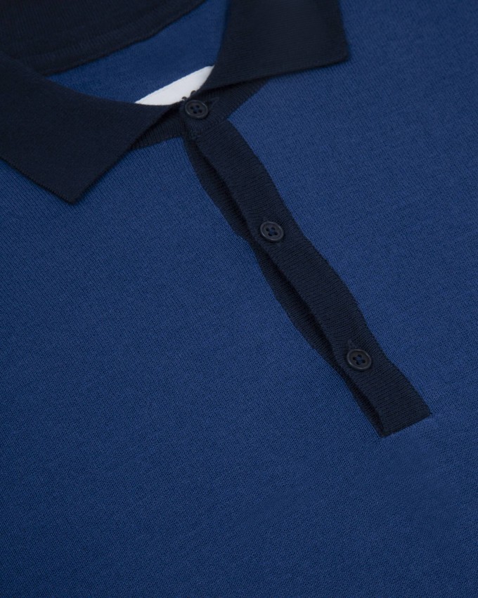 Navy Sky Polo Shirt from Brava Fabrics