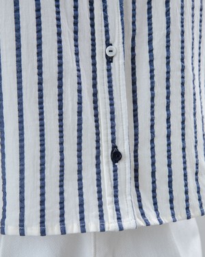 Sailor Cropped Blouse Blue from Brava Fabrics