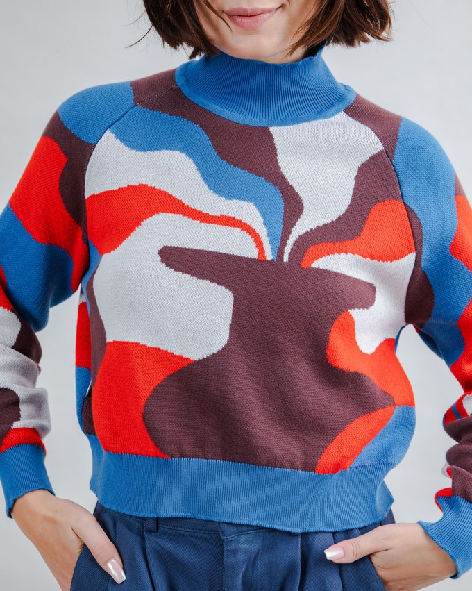 Jacquard Kurzpullover Sobremesa from Brava Fabrics