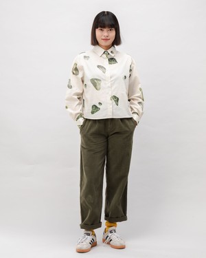 Quarry Boxy Baumwollbluse Ecru from Brava Fabrics