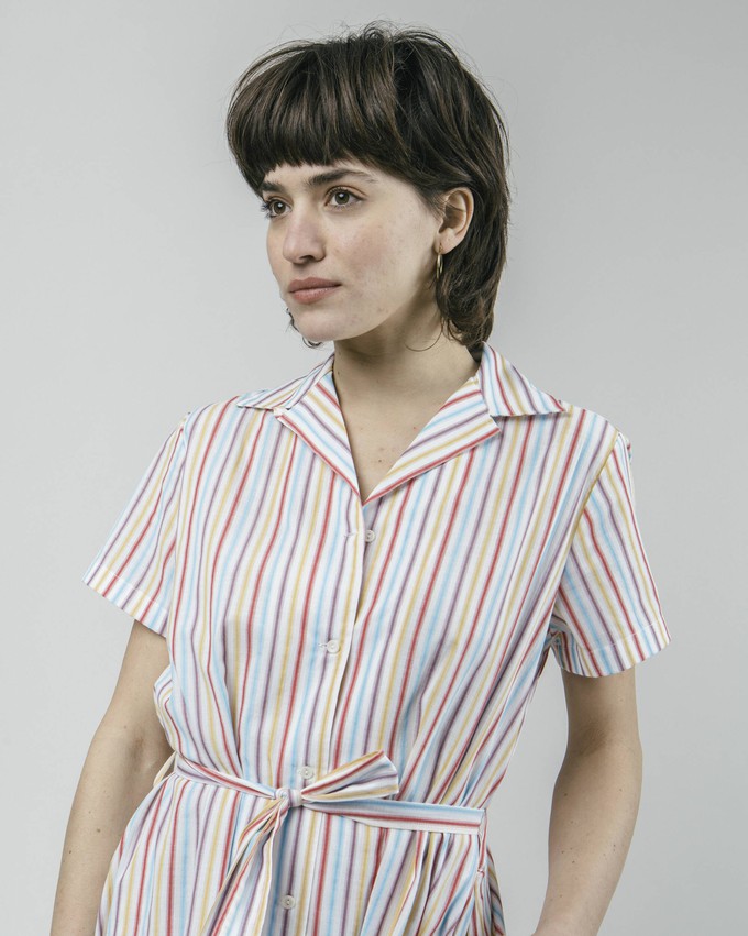 Downtown Stripe Shirt Dress from Brava Fabrics