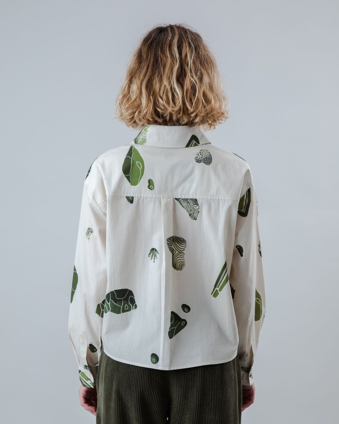 Quarry Boxy Baumwollbluse Ecru from Brava Fabrics