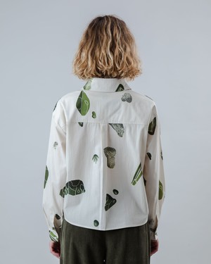 Quarry Boxy Baumwollbluse Ecru from Brava Fabrics