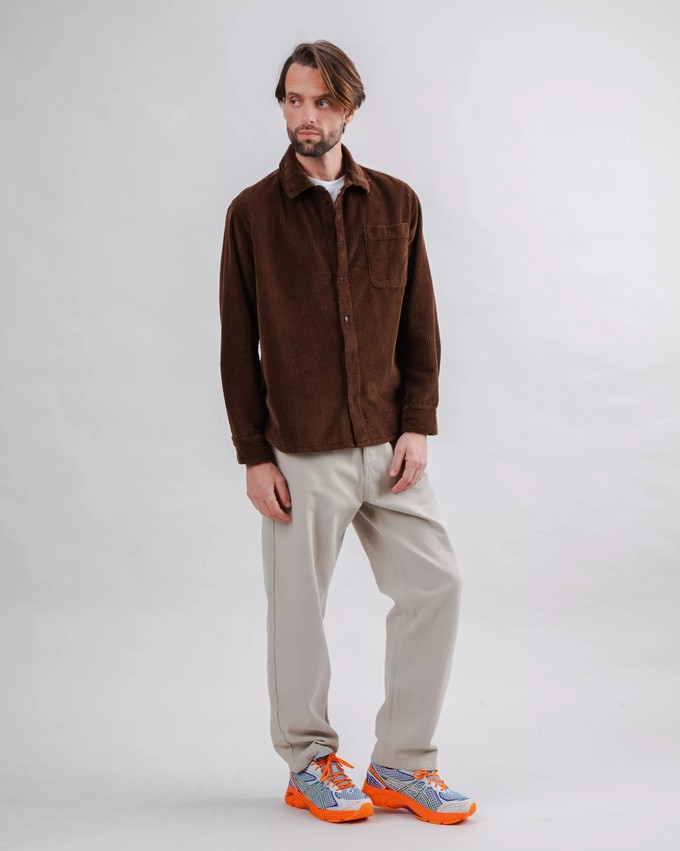 Cord Overshirt Schokolade from Brava Fabrics