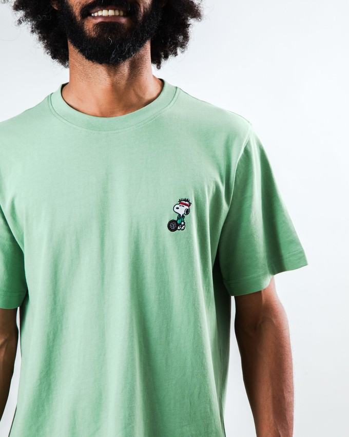 Peanuts Tennis Snoopy T-shirt Light Green from Brava Fabrics