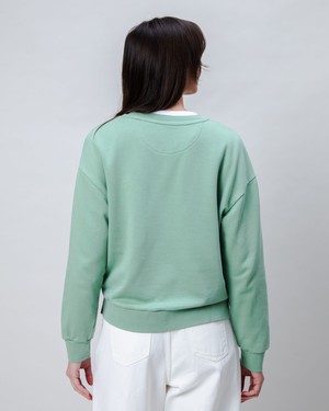 Peanuts Flowers Sweatshirt Light Green from Brava Fabrics