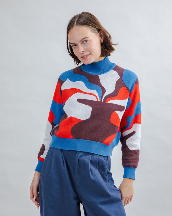 Jacquard Kurzpullover Sobremesa from Brava Fabrics