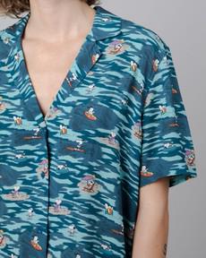 Peanuts Coast Aloha Bluse Ozean via Brava Fabrics