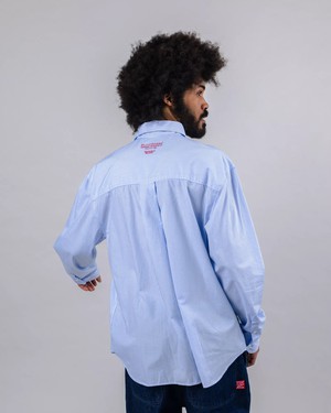 The Indoor Society Streifenhemd Blau from Brava Fabrics