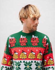 Peanuts Xmas Baumwollpullover Mehrfarbig via Brava Fabrics