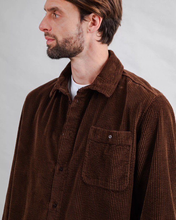 Cord Overshirt Schokolade from Brava Fabrics