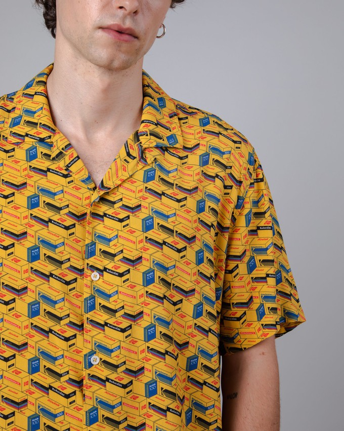 Kodak Film Aloha Shirt Gelb from Brava Fabrics