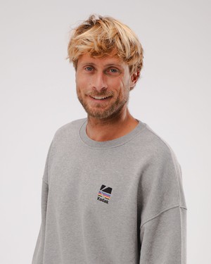 Kodak Color Sweatshirt in Oversize Grau Melange from Brava Fabrics