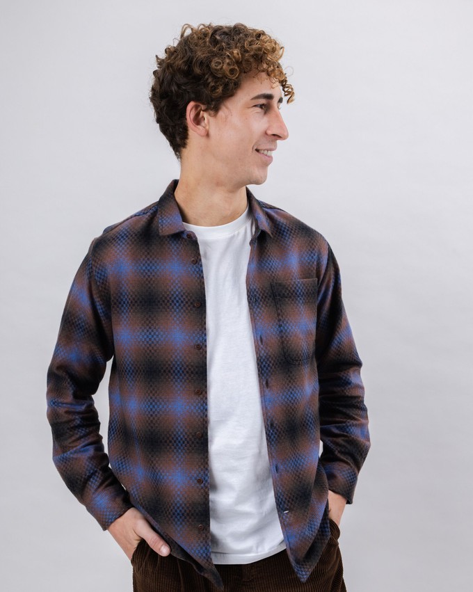 Pixel Check Overshirt from Brava Fabrics