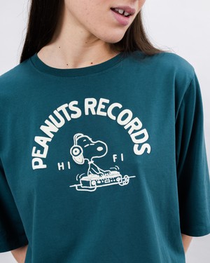 Peanuts Records Squared T-Shirt Grün from Brava Fabrics