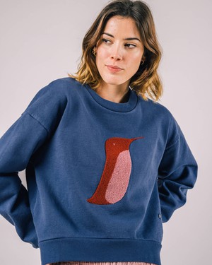 Penguin Sweatshirt Indigo from Brava Fabrics