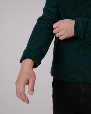 Waterfront Pullover aus Wolle Green from Brava Fabrics