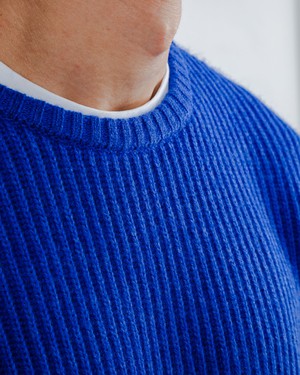 Wollpullover Blau Klein from Brava Fabrics