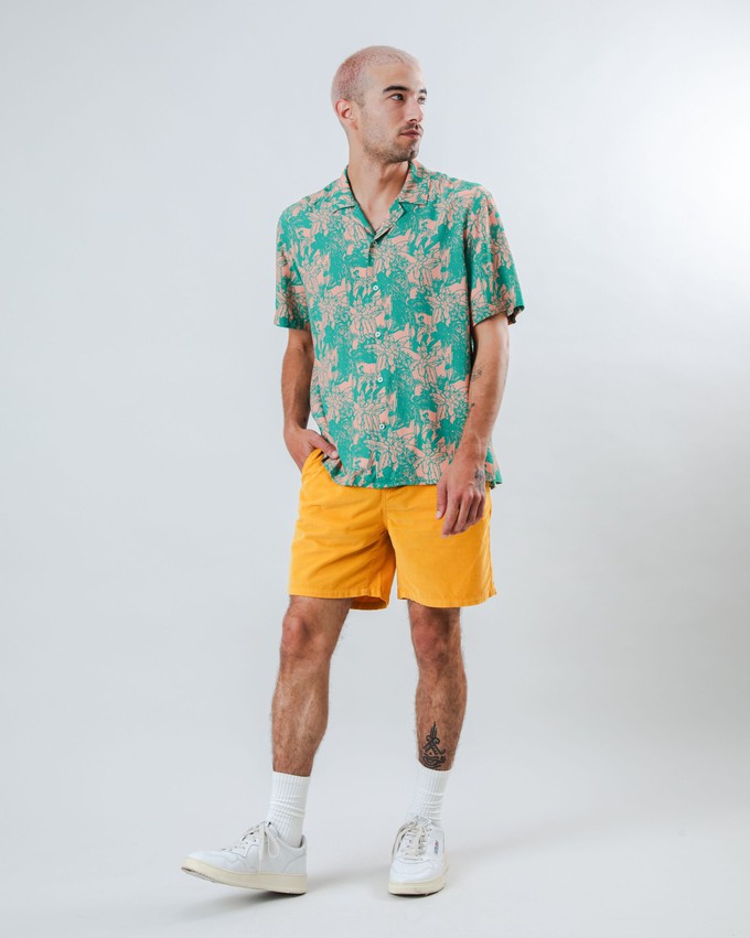 Helios Aloha Shirt Pink from Brava Fabrics