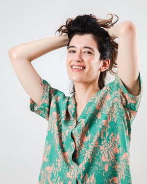 Helios Aloha Blouse Pink from Brava Fabrics