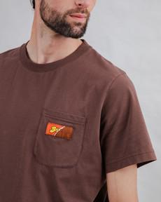 T-Shirt Choco Label Braun via Brava Fabrics