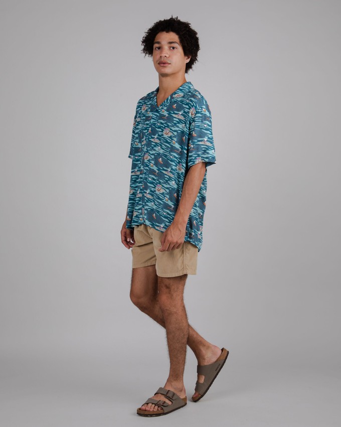 Peanuts Coast Aloha Shirt Ocean from Brava Fabrics