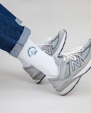 Peanuts Records Deejay Socken Weiß from Brava Fabrics