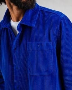 Cord Overshirt Kleinblau via Brava Fabrics