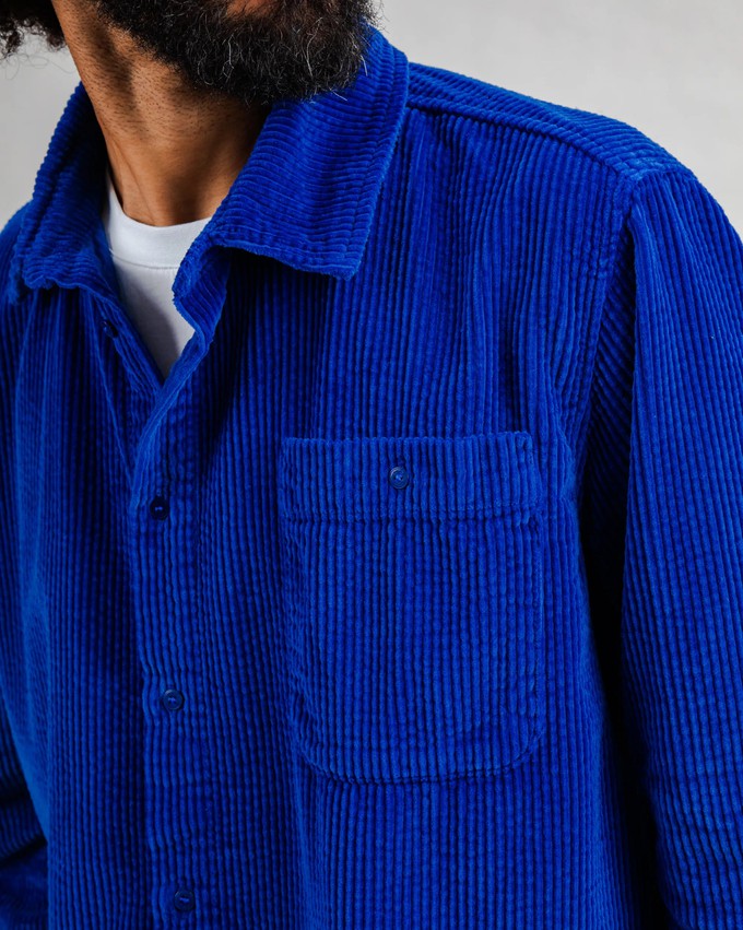 Cord Overshirt Kleinblau from Brava Fabrics