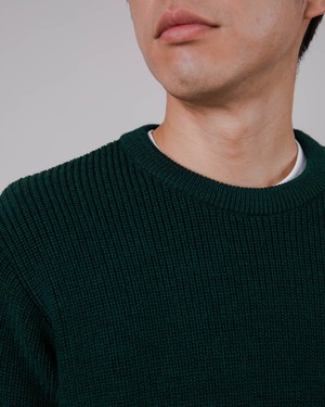 Waterfront Pullover aus Wolle Green from Brava Fabrics