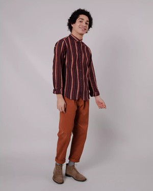 Barre Flanell Hemd Orange from Brava Fabrics