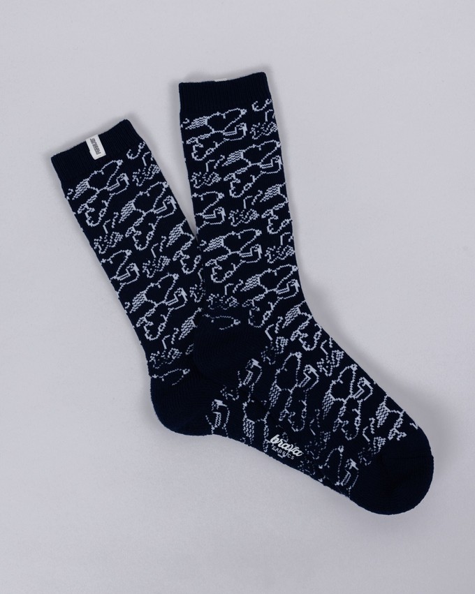 Peanuts Everybody´s in a Hurry Socken Navy from Brava Fabrics