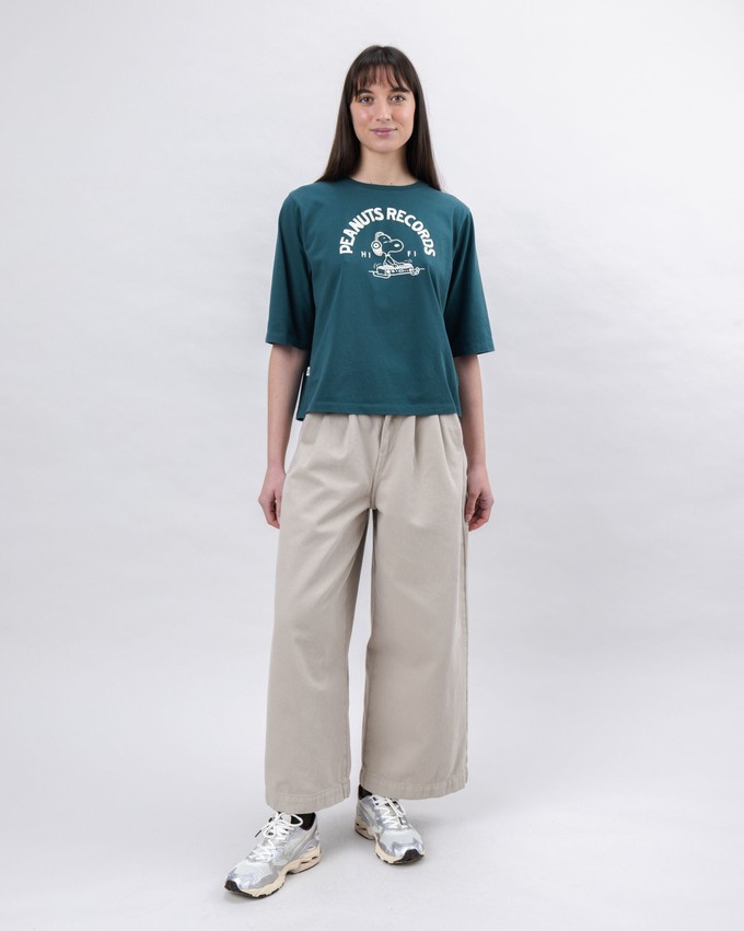 Peanuts Records Squared T-Shirt Grün from Brava Fabrics