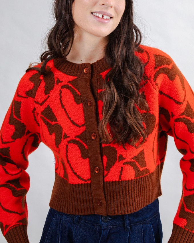 Heart Kurzstrickjacke aus Wolle from Brava Fabrics